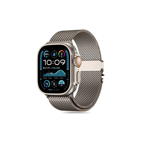 Szíj Milano Apple Watch 8 / 9 / 10 / 11 / SE / Ultra (44 / 45 / 46 / 49 mm), Titanium, Tech-Protect