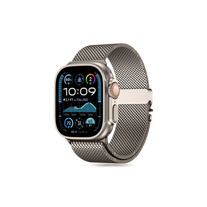 Szíj Milano Apple Watch 8 / 9 / 10 / 11 / SE / Ultra (44 / 45 / 46 / 49 mm), Titanium, Tech-Protect