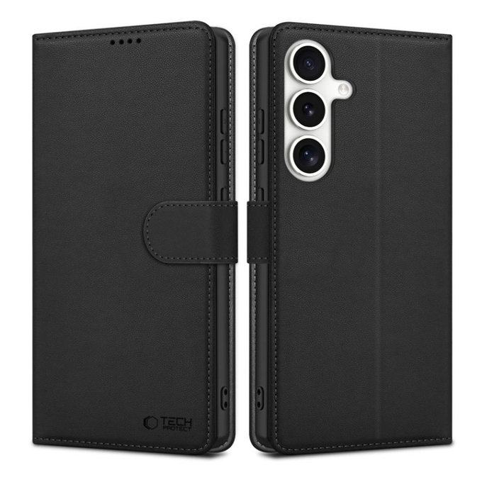 Tok Wallet Samsung S25, fekete, Tech-Protect