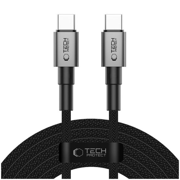 Kábel Ultraboost Dna USB-C Cable PD 100W / 5A 300cm, Iron Grey, Tech-Protect