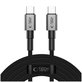 Kábel Ultraboost Dna USB-C Cable PD 100W / 5A 300cm, Iron Grey, Tech-Protect
