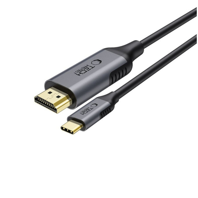 Kábel Ultraboost Cable USB-C / HDMI 2.0 4K 60Hz 180cm, fekete, Tech-Protect