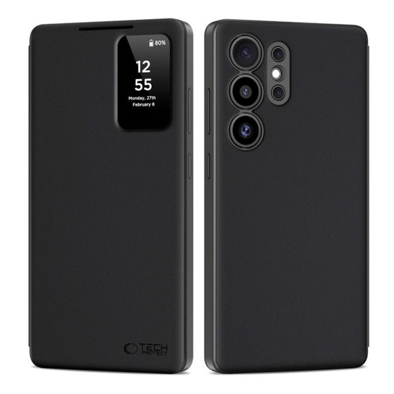 Tok Smart Wallet Samsung S25 Ultra, Matte Black, Tech-Protect