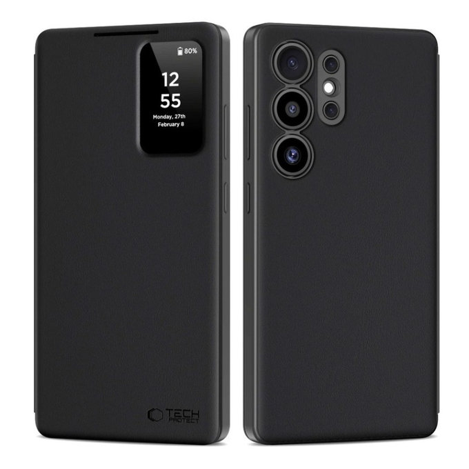Tok Smart Wallet Samsung S25 Ultra, Matte Black, Tech-Protect