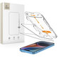 Edzett üveg Quick Set+ 2-PACK iPhone 13 / 13 Pro / 14 / 16E / 17E, fekete, Tech-Protect