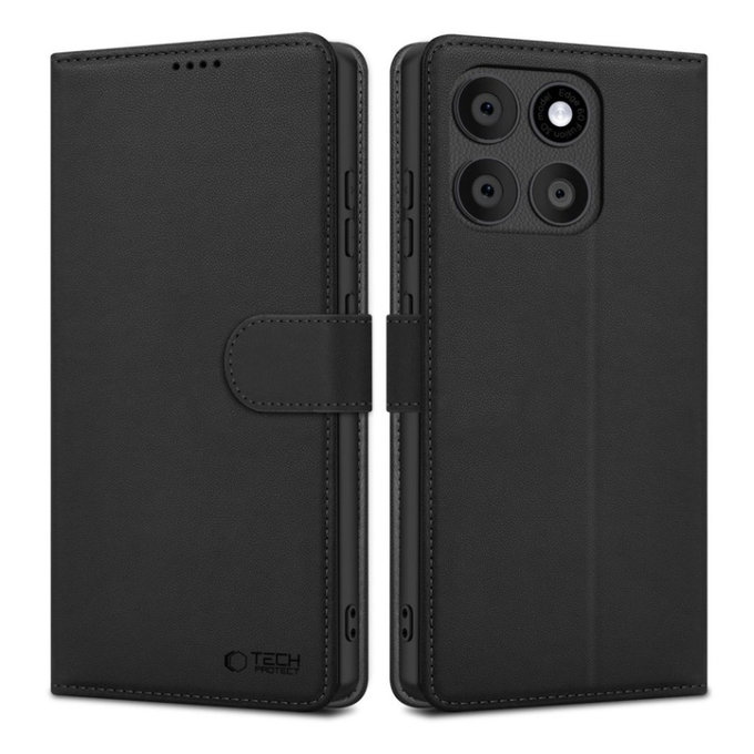 Tok Wallet Motorola Edge 60 / 60 Fusion, fekete, Tech-Protect