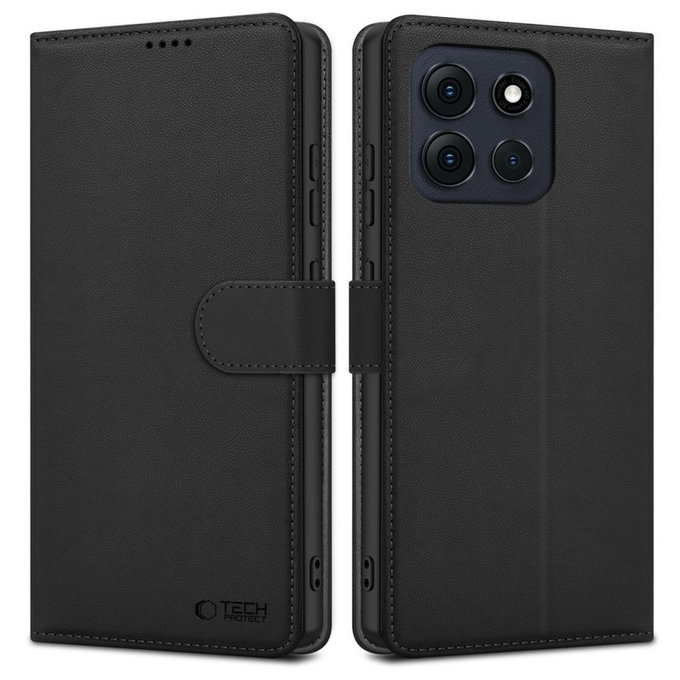 Tok Wallet Motorola Moto G56 5G, fekete, Tech-Protect