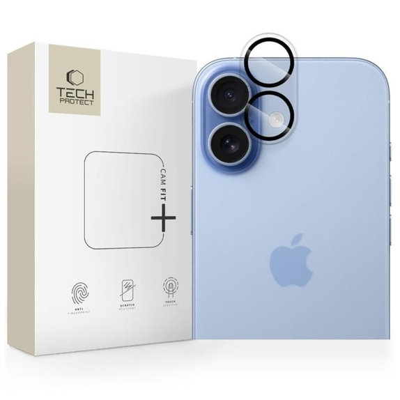 Kameravédő Cam Fit+ iPhone 17, átlátszó, Tech-Protect