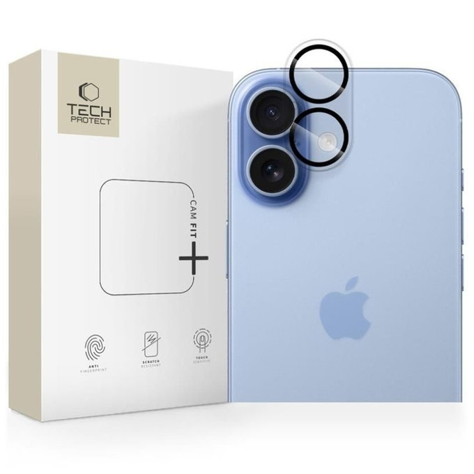 Kameravédő Cam Fit+ iPhone 17, átlátszó, Tech-Protect