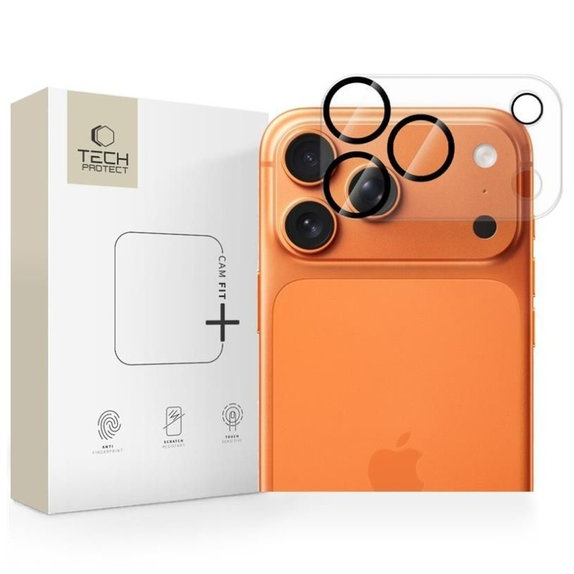 Kameravédő Cam Fit+ iPhone 17 Pro, átlátszó, Tech-Protect