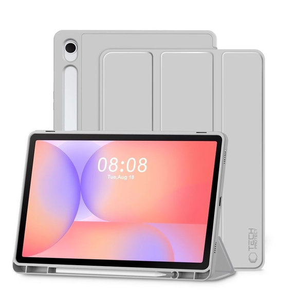 Tok Sc Pen Samsung Tab S9 11.0 / S9 FE / S10 FE / S10 Lite 10.9 X710 / X716B / X510 / X516B / X520 / X526 / X400 / X406B, szürke, Tech-Protect