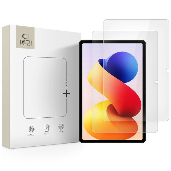 Edzett üveg Glass Fit+ 2-PACK Xiaomi Poco Pad M1 / Redmi Pad Pro / 2 Pro 12.1, átlátszó, Tech-Protect