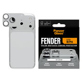Objektívlencse védő Fender iPhone 18 Pro, Ezüst, PanzerGlass