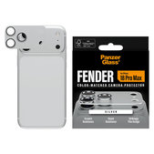 Objektívlencse védő Fender iPhone 18 Pro Max, Ezüst, PanzerGlass