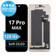 Kijelző Soft OLED 120Hz iPhone 17 Pro Max, Érintőüveg kerettel, FixPremium PRO