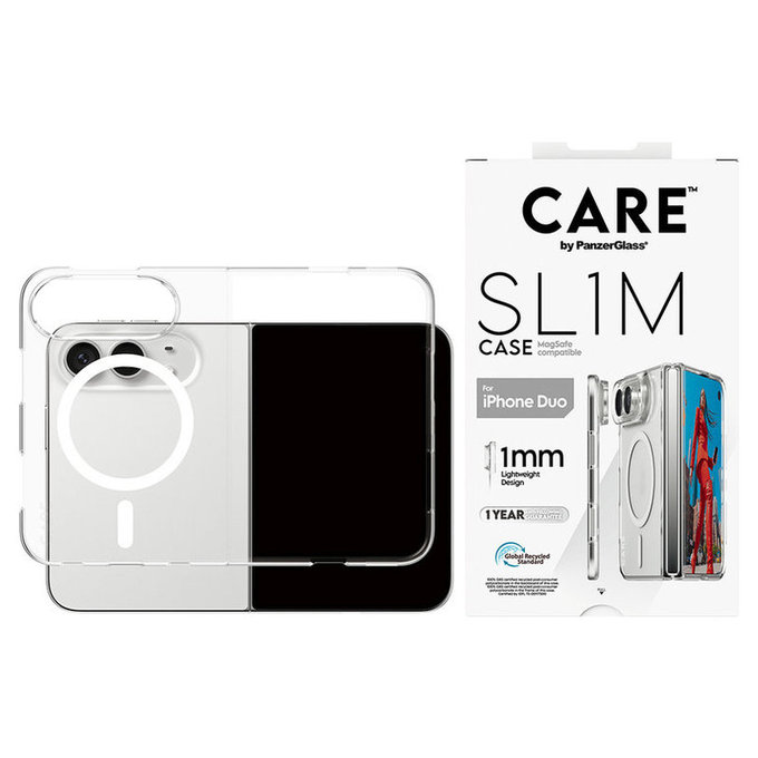 SL1M tok MagSafe-fel iPhone Duo készülékhez, Átlátszó, PanzerGlass