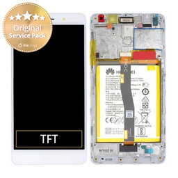 Huawei Honor 6X - LCD Kijelző + Érintőüveg + Keret + Akkumulátor (Gold, Silver) - 02351ADQ Genuine Service Pack