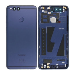 Huawei Honor 7X BND-L21 - Akkumulátor Fedőlap + Ujjlenyomat Érzékelő ujj (Blue) - 02351SDJ Genuine Service Pack