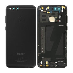 Huawei Honor 7X BND-L21 - Akkumulátor Fedőlap + Ujjlenyomat Érzékelő ujj (Black) - 02351SDK, 02351SBM Genuine Service Pack