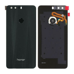 Huawei Honor 8 - Akkumulátor fedőlap + Ujjlenyomat-olvasó (Black) - 02350XYW Genuine Service Pack