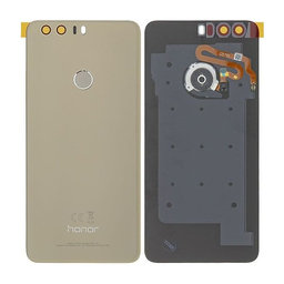 Huawei Honor 8 - Akkumulátor fedőlap + Ujjlenyomat-olvasó (Gold) - 02350YMX Genuine Service Pack