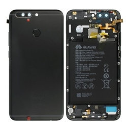 Huawei Honor 8 Pro DUK-L09 - Akkumulátor fedőlap + Akkumulátor (Black) - 02351FVM Genuine Service Pack