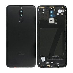Huawei Mate 10 Lite RNE-L21 - Akkumulátor Fedőlap + Ujjlenyomat Érzékelő ujj (Black) - 02351QPC Genuine Service Pack