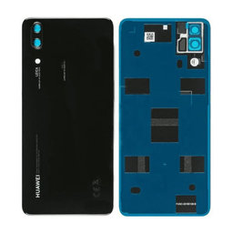 Huawei P20 - Akkumulátor Fedőlap (Black) - 02351WKV Genuine Service Pack