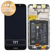 Huawei Y5 (2018), Y5 Prime (2018) - LCD Kijelző + Érintőüveg + Keret + Akkumulátor (Black) - 02351XHU, 02352CQV