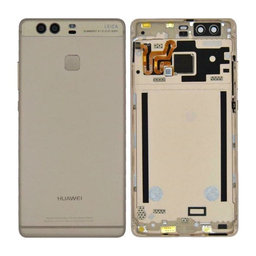 Huawei P9 - Akkumulátor Fedőlap + Ujjlenyomat Érzékelő ujj (Gold) - 02350STJ Genuine Service Pack