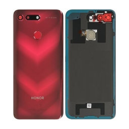 Huawei Honor View 20 - Akkumulátor Fedőlap + Ujjlenyomat Érzékelő (Phantom Red) - 02352LNW, 02352JKH Genuine Service Pack