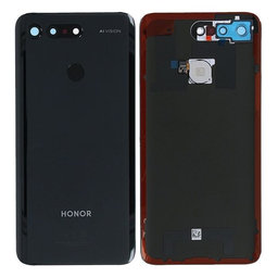 Huawei Honor View 20 - Akkumulátor Fedőlap + Ujjlenyomat Érzékelő (Midnight Black) - 02352LNU Genuine Service Pack