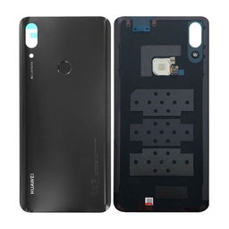 Huawei P Smart Z - Akkumulátor Fedőlap + Ujjlenyomat Érzékelő (Midnight Black) - 02352RRK Genuine Service Pack