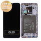 Huawei Mate 30 - LCD Kijelző + Érintőüveg + Keret + Akkumulátor (Space Silver) - 02353EEG