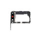 Huawei P40 Lite E - Alaplap burkolat + hátsó kamera üveg (Midnight Black) - 51661PVP, 51661RLH