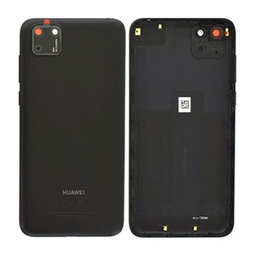 Huawei Y5p - Akkumulátor Fedőlap + Hátlapi Kameralencse Üveg (Midnight Gray) - 97070XVD Genuine Service Pack