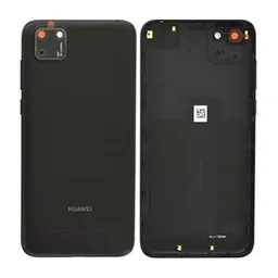 Huawei Y5p - Akkumulátor Fedőlap + Hátlapi Kameralencse Üveg (Midnight Gray) - 97070XVD Genuine Service Pack