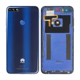 Huawei Y7 Prime (2018) - Akkumulátor Fedőlap + Hátlapi Kameralencse Üveg (Blue) - 97070THH Genuine Service Pack
