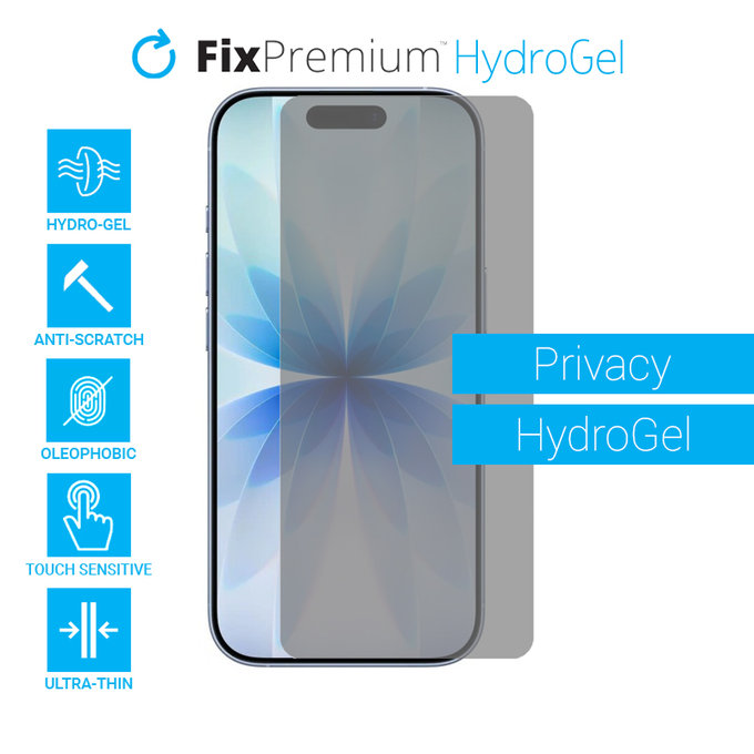 FixPremium - Privacy Screen Protector - Apple iPhone 17