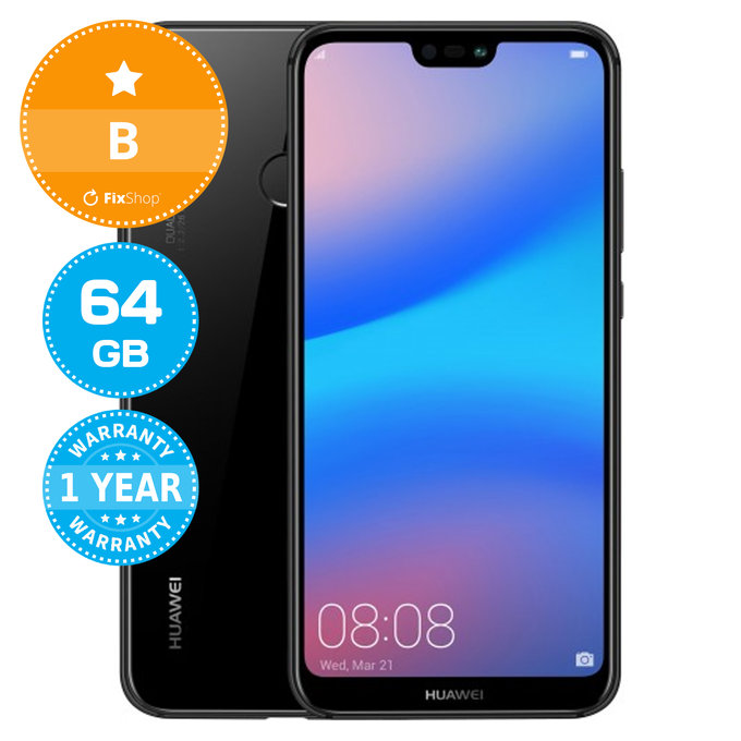 Huawei P20 Lite Midnight Black 64GB B Refurbished