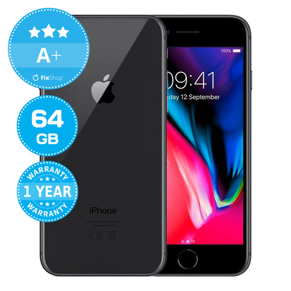 Apple iPhone 8 Space Gray 64GB A+ Felújított