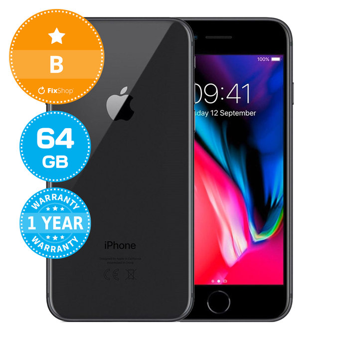 Apple iPhone 8 Space Gray 64GB B Felújított