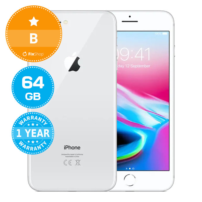 Apple iPhone 8 Plus Silver 64GB B Felújított