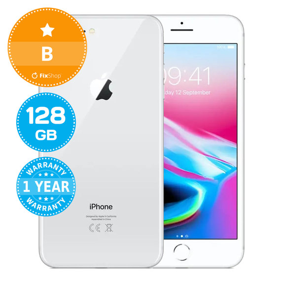 Apple iPhone 8 Plus Silver 128GB B Felújított