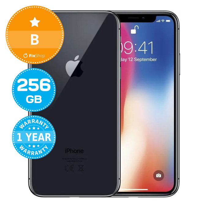 Apple iPhone X Space Gray 256GB B Felújított