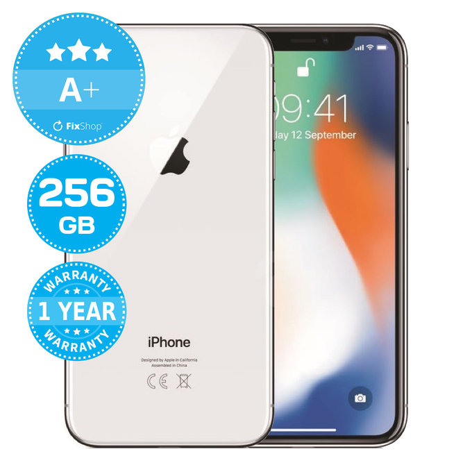 Apple iPhone X Silver 256GB A+ Felújított