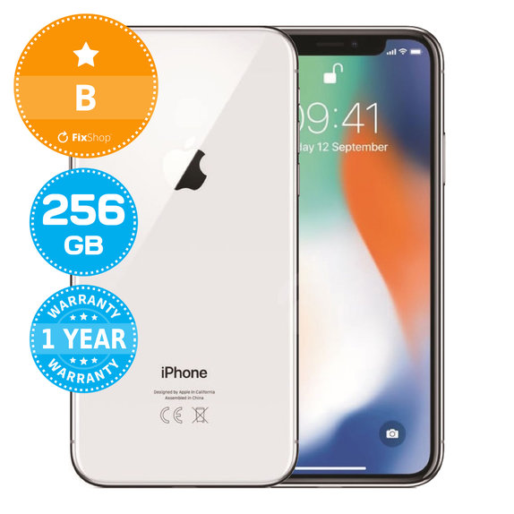 Apple iPhone X Silver 256GB B Felújított