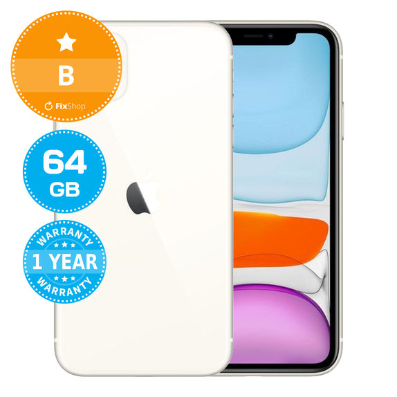 Apple iPhone 11 White 64GB B Felújított