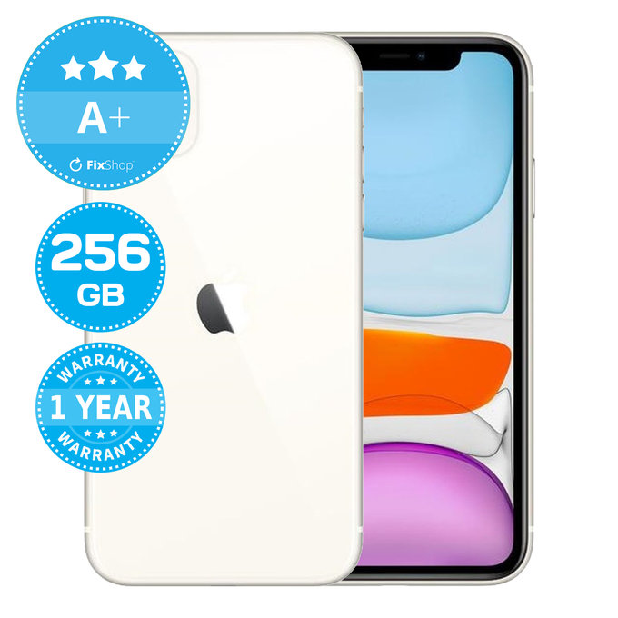 Apple iPhone 11 White 256GB A+ Felújított