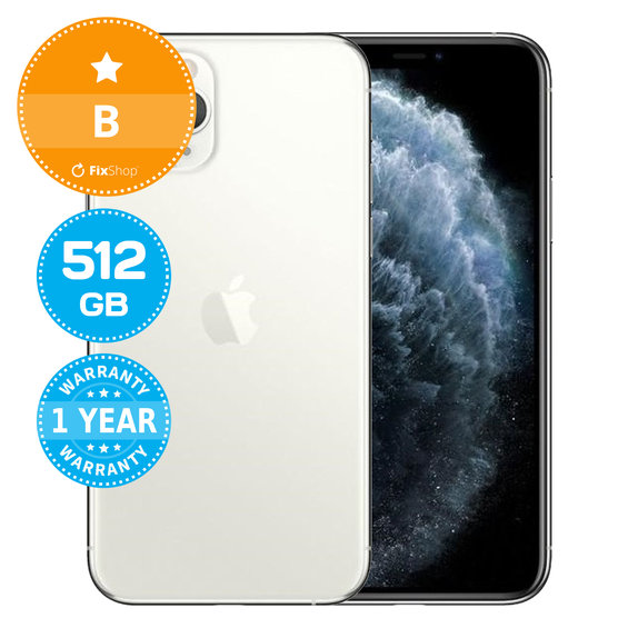Apple iPhone 11 Pro Silver 512GB B Felújított
